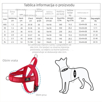 Najlonski prsni postroj za pse – cocobuddy, pakiranje 100-200