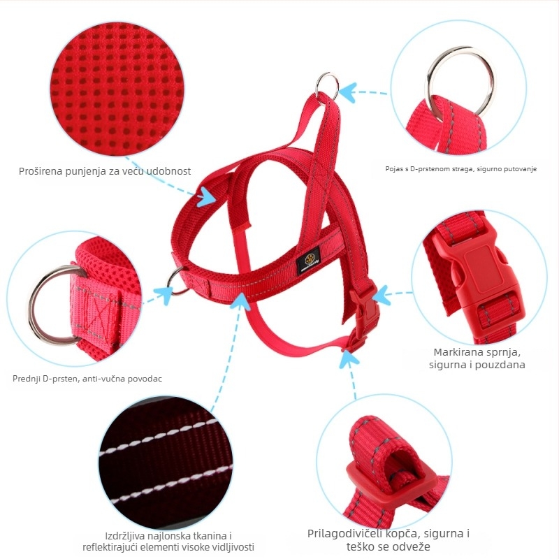 Najlonski prsni postroj za pse – cocobuddy, pakiranje 100-200