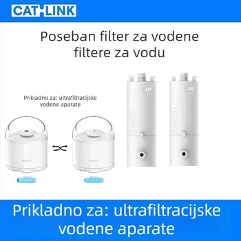 Catlinks Dispenser za vodu za mačke s keramičkim filtrom, bežična ultrafiltracija