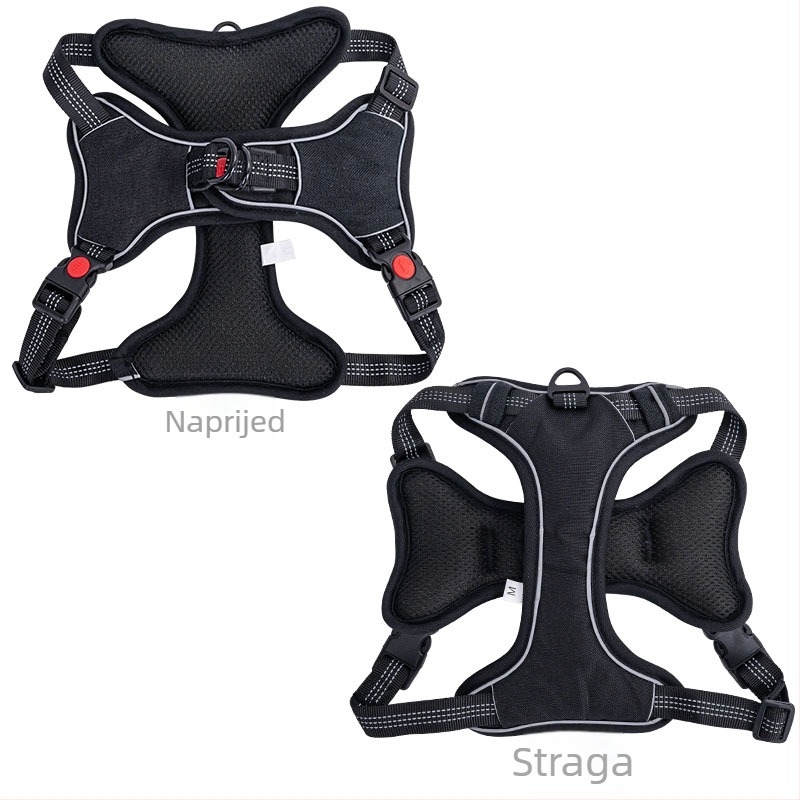 Vanjski pojas za kućne ljubimce s podesivom kopčom, reflektirajući, poliester