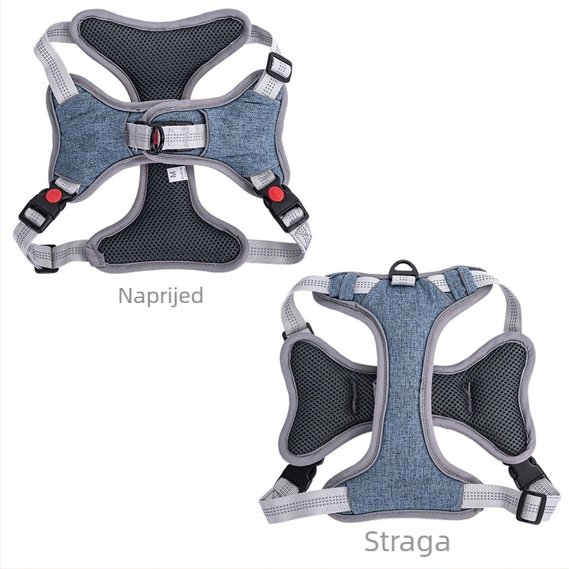 Vanjski pojas za kućne ljubimce s podesivom kopčom, reflektirajući, poliester