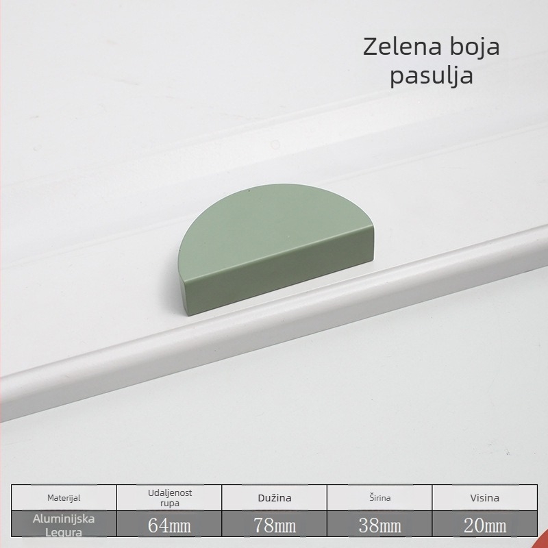 Par ručki za vrata ormara, garderobe i ormarića za cipele – aluminijska legura; prskano bojanje/oksidacija; novi kineski stil
