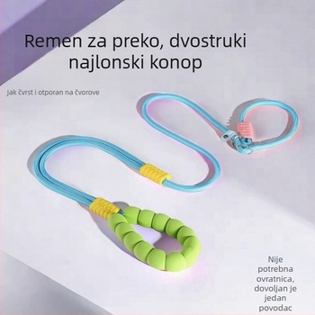 Najlonski kaiš za psa, prilagodljiv crossbody dizajn, bez ruku, višenamjenski trakijski pojas