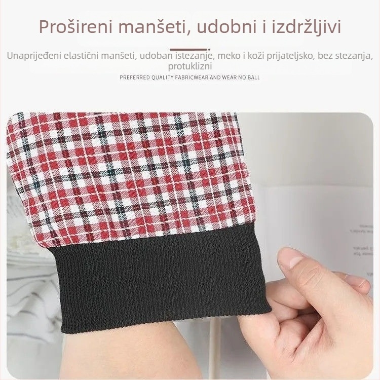 Duge pamučne zaštitne rukave za kuhinju, unisex, protiv prljavštine, minimalistički stil, za jesen i zimu