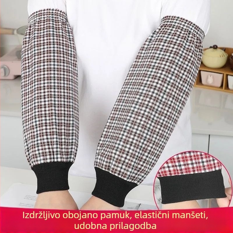 Duge pamučne zaštitne rukave za kuhinju, unisex, protiv prljavštine, minimalistički stil, za jesen i zimu