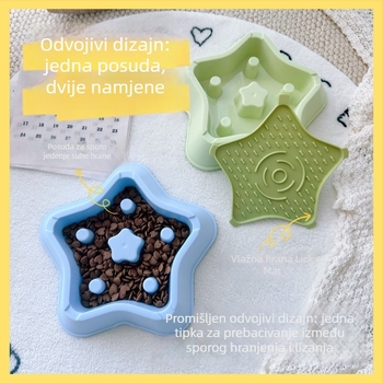 Silikonska posuda za usporeno hranjenje s podloškom za lizanje za pse i mačke | Marka Wang Xingyu | Podrijetlo: Zhejiang | Pakiranje: 120 kom