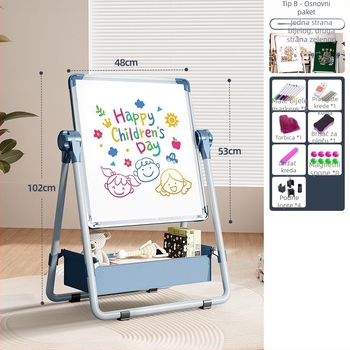Rainbow magnetska dvostruka ploča za crtanje za djecu s izbrisivom površinom