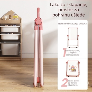 Rainbow magnetska dvostruka ploča za crtanje za djecu s izbrisivom površinom