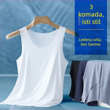 Muški tank top s širokim ramenima, Modal, 90–95% Modal sadržaja, Debeli materijal 251–300 g/m², Okrugli izrez, Ljeto
