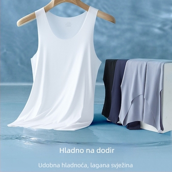 Muški tank top s širokim ramenima, Modal, 90–95% Modal sadržaja, Debeli materijal 251–300 g/m², Okrugli izrez, Ljeto