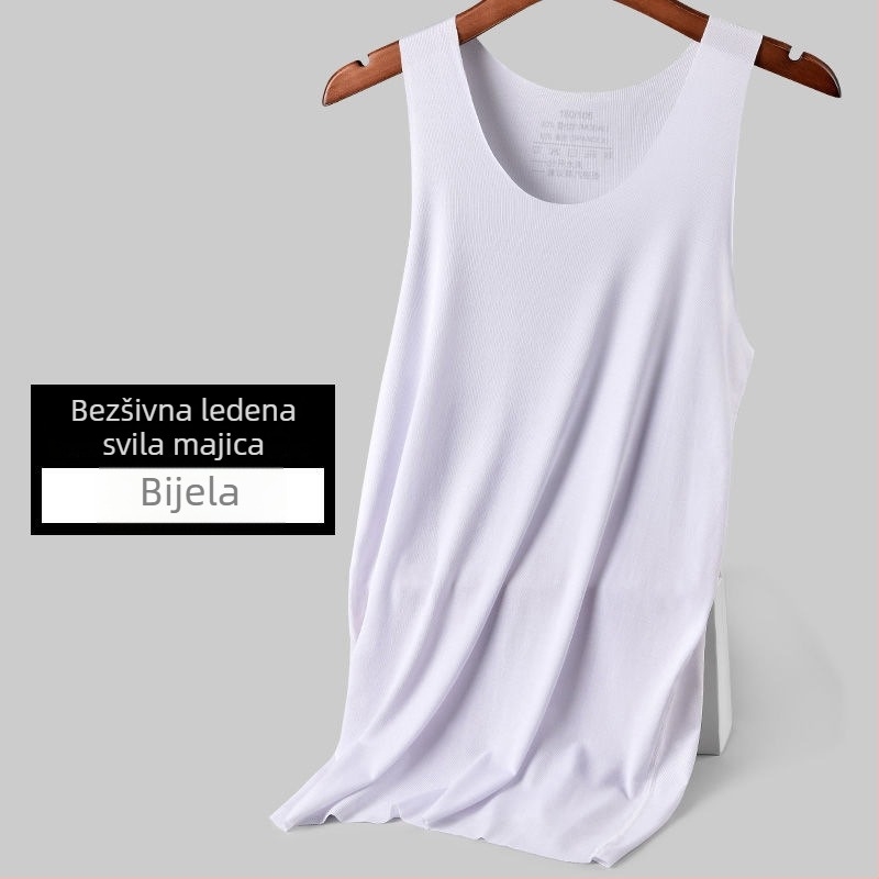 Muški tank top s širokim ramenima, Modal, 90–95% Modal sadržaja, Debeli materijal 251–300 g/m², Okrugli izrez, Ljeto