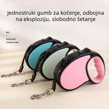 Dada bear automatska proširujuća šetnica za psa — ABS materijal, podesiva duljina, porijeklo Zhejiang, pakiranje 36 komada