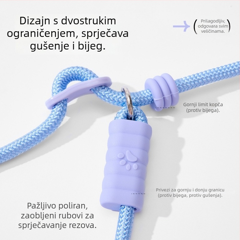 All-in-One pas za pse s mekom drškom od pjene – najlon uže i silikon, marka kimpets, podrijetlo Zhejiang