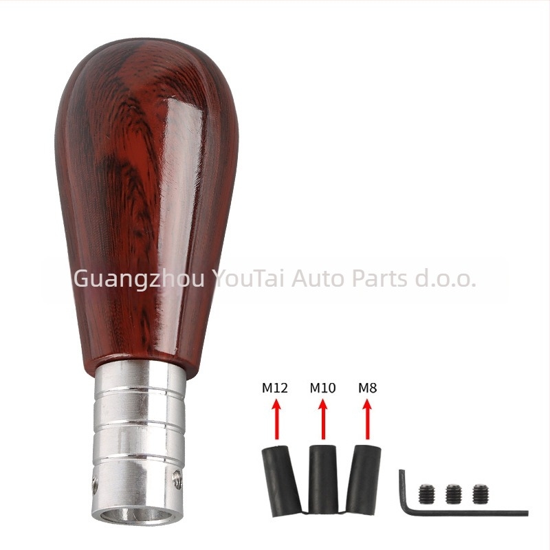 Ručka mjenjača s drvenim uzorkom i aluminijskom legurom; Marka: Yutai; Model: Wood grain gear head; Kompatibilnost: opći modeli; Privatna oznaka dopuštena.