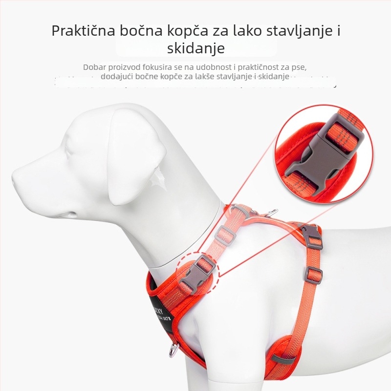 Mrežasti prsni naramenjak za male pse – prsluk-stil, Cool marka, Guangdong podrijetlo, prilagodljivo pakiranje