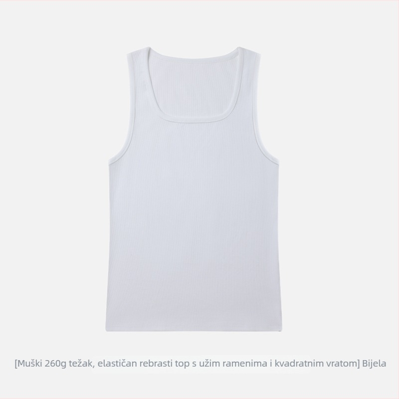 Vesta s Y-pozadinom, uski kroj, bez rukava, osnovni sloj, upija znoj, zaobljeni izrez