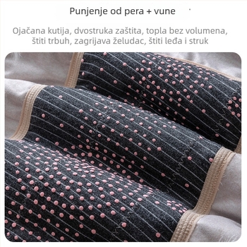 Muška down vesta s fleece podstavom, dvostruki sloj, prednje vezanje špage, okrugli vrat, debljina 401–500 g/m²