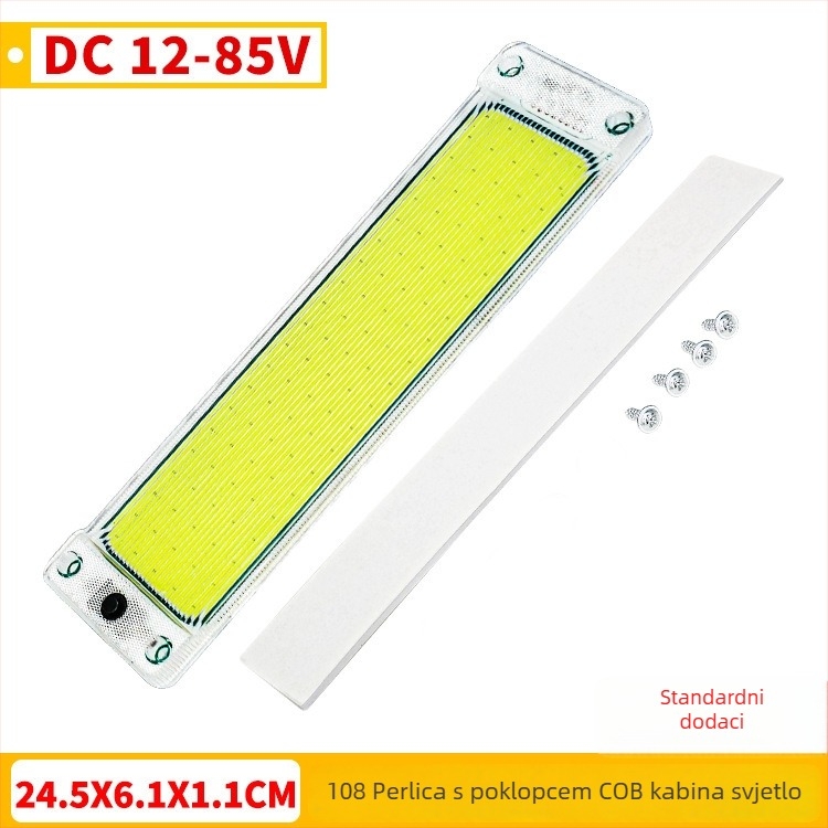 Kamionsko COB svjetlo odjeljka, 12-24V, model ZS-3378, PC kućište, aluminijska baza, bakreni vodič, prilagodljivo