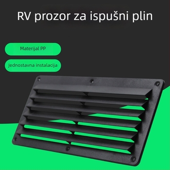 Yumu RV izlaz za prozorsku ventilaciju, gornje montiran kružni ventil s lamelom, tih rad