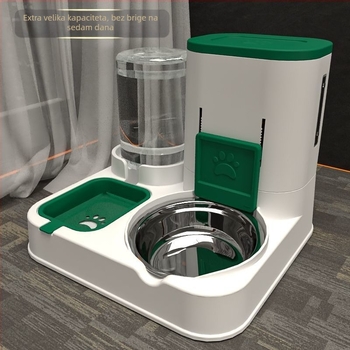 Automatska hranilica za kućne ljubimce s zdjelicama za mačku i psa (bez aplikacije, zdjelice nisu odvojive, bez privatnih marki)