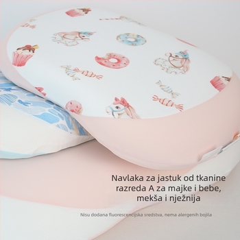 Three Cool Cats jastuk memorijske pjene u obliku mačjeg trbuha – pravokutni jastuk, poliuretanom punjen, 0,5–1,0 kg, za spavaću sobu