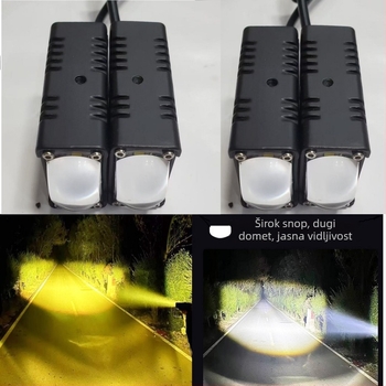 LED laserski reflektor skriven u rešetki automobila, krovno svjetlo za kamione i terenska vozila