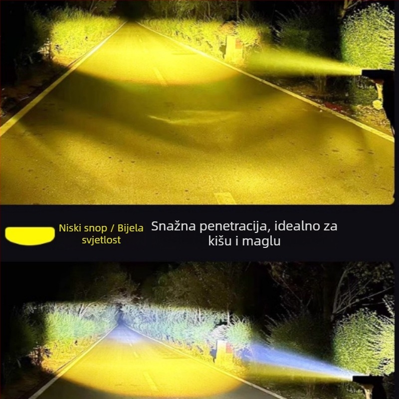 LED laserski reflektor skriven u rešetki automobila, krovno svjetlo za kamione i terenska vozila