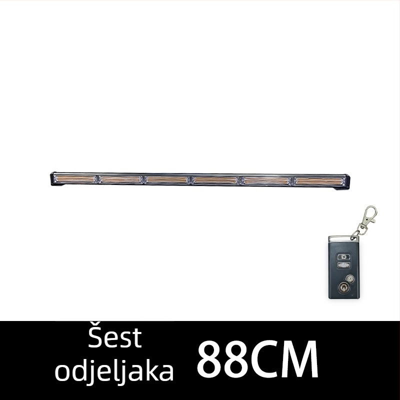 Kamionska COB duga strob svjetiljka za krov – aluminijska legura, 24V, 36W, vodootporna (Model: Long strobe light)