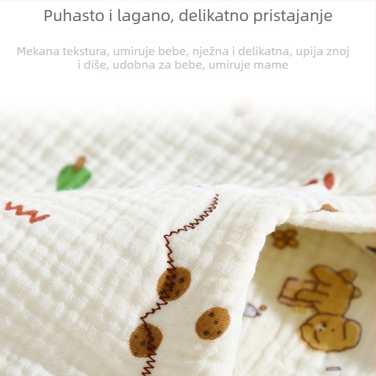 Dječji ravni jastuk – Moe Rabbit Babe, 100% pamuk, crtani stil, sigurnosna klasa A, za novorođenčad