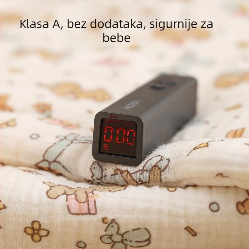 Dječji ravni jastuk – Moe Rabbit Babe, 100% pamuk, crtani stil, sigurnosna klasa A, za novorođenčad