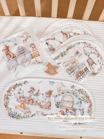 Jastučnica oblaka za novorođenčad i djecu, materijal od bambusovih vlakana, crtani dizajn, sigurnosna razina A, izlazak proljeće 2025