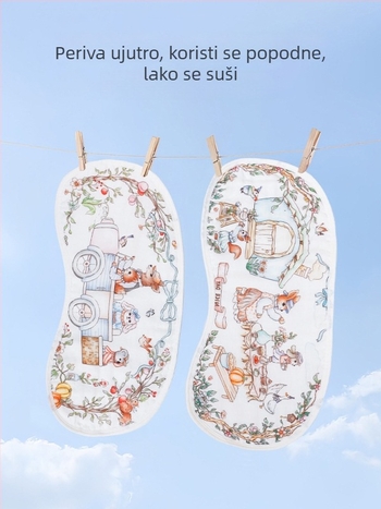 Jastučnica oblaka za novorođenčad i djecu, materijal od bambusovih vlakana, crtani dizajn, sigurnosna razina A, izlazak proljeće 2025