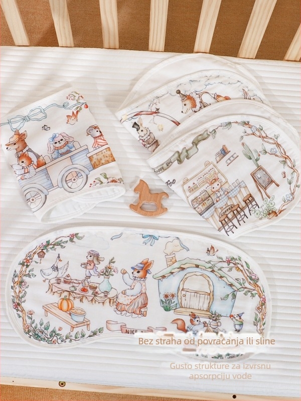 Jastučnica oblaka za novorođenčad i djecu, materijal od bambusovih vlakana, crtani dizajn, sigurnosna razina A, izlazak proljeće 2025