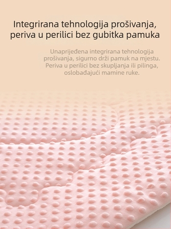 Meijia Bell deka za novorođenčad od čistog pamuka s punilom 86.6% poliester, 13.4% PVA (sadrži protein), za jesen-zimu