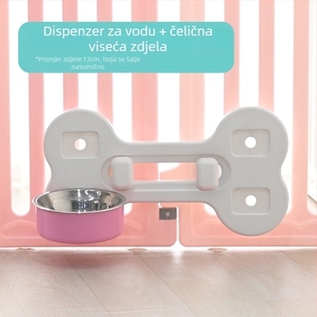Viseći napajač vode za pse u kućici, plastični, automatska ishrana, sprječava prosipanje, kompatibilan s kućicama