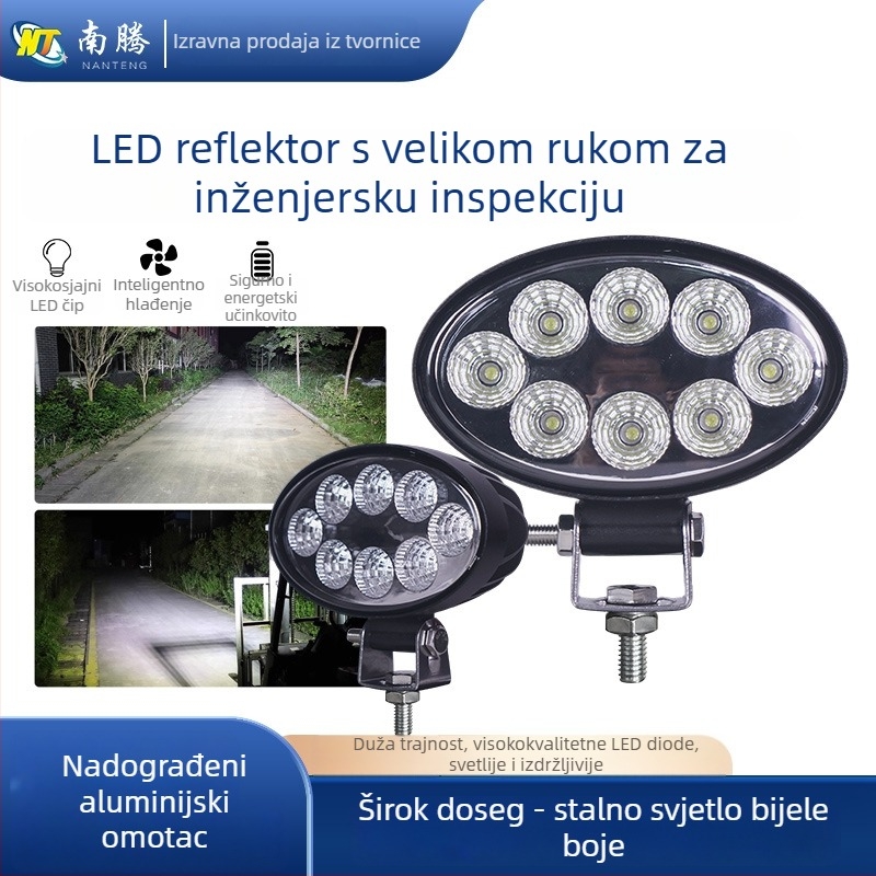 LED svjetlo za kabinu traktora, široko vidljivo polje, 24W, DC12-60V, 1040 lm, 6000-6500K