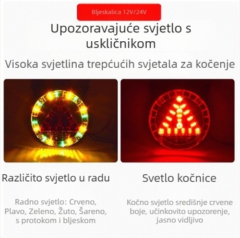 Kamionska LED strobo svjetla 12-24V, stražnje svjetlo i bočno svjetlo, antifog za prikolicu