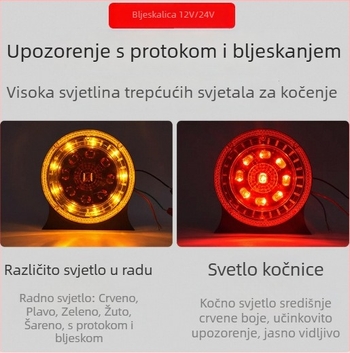 Kamionska LED strobo svjetla 12-24V, stražnje svjetlo i bočno svjetlo, antifog za prikolicu