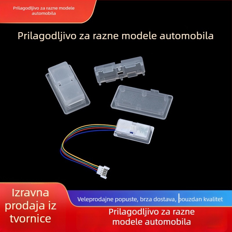 Unutarnja svjetiljka za prostor stopala automobila modela B s RGB ambijentalnim osvjetljenjem i glasovnim upravljanjem; Marka Ruihao; Materijal: Plastika; Primjenjivi model: Opći.