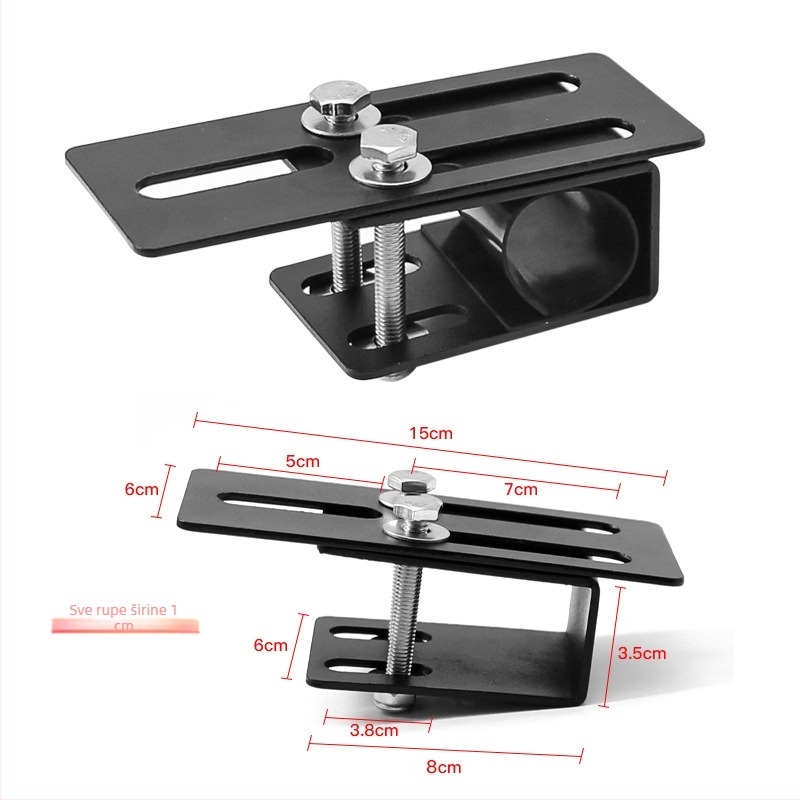 Klip za pričvršćivanje nosača prtljage na krovu uz držač svjetla za SUV – snap-on ugradnja, 5W, prilagodljivo obradivanje
