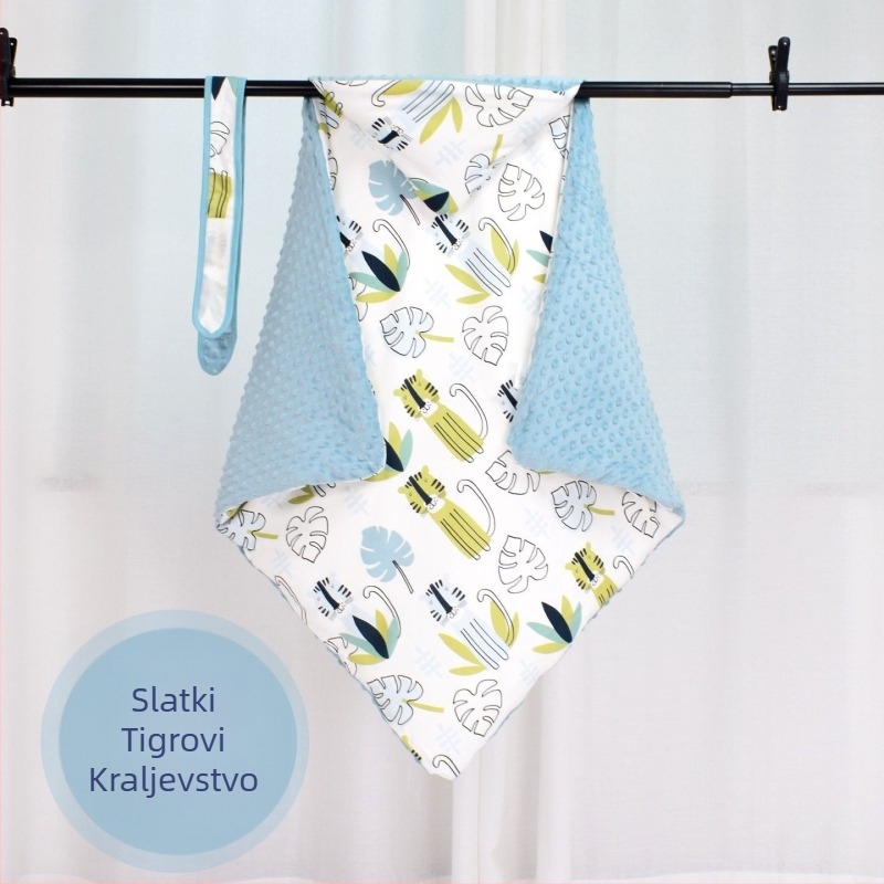 Dječji quilt s pamukom punjenjem i 100% pamukom, 700 g, proljeće-jesen, s motivom crtanka, za bebe do 3 godine