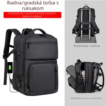 Ruksak za poslovna putovanja, kapacitet 20–35 L, Oxford tkanina, sustav zračnih jastučića, unisex