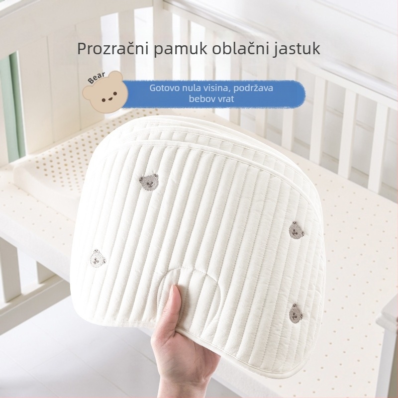 Jastuk za bebe, čista pamuk, crtani dizajn, za novorođenčad 0–1 godine, proljeće 2023