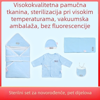 Novorođenački pokrivač od 100% pamuka, MXN, za novorođenčad do 12 mjeseci, sve sezone, jednostavan uzorak