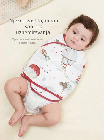 Zavinjaća za novorođenče od pamuka, s crtić motivom, cijele sezone, za dob 0–12 mjeseci
