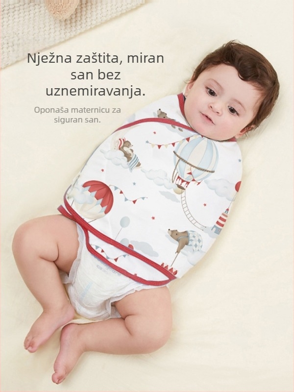 Zavinjaća za novorođenče od pamuka, s crtić motivom, cijele sezone, za dob 0–12 mjeseci