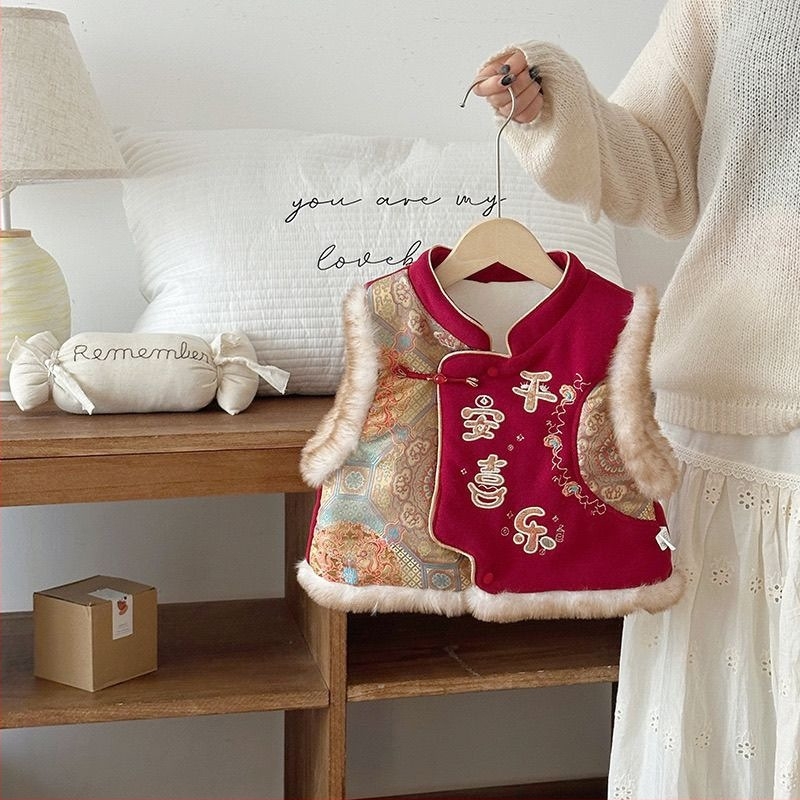 Dječja vest, kardigan u korejskom stilu, zima 2025, za djecu 3–8 godina, vanjski materijal 30% poliester s punilom od pamuka