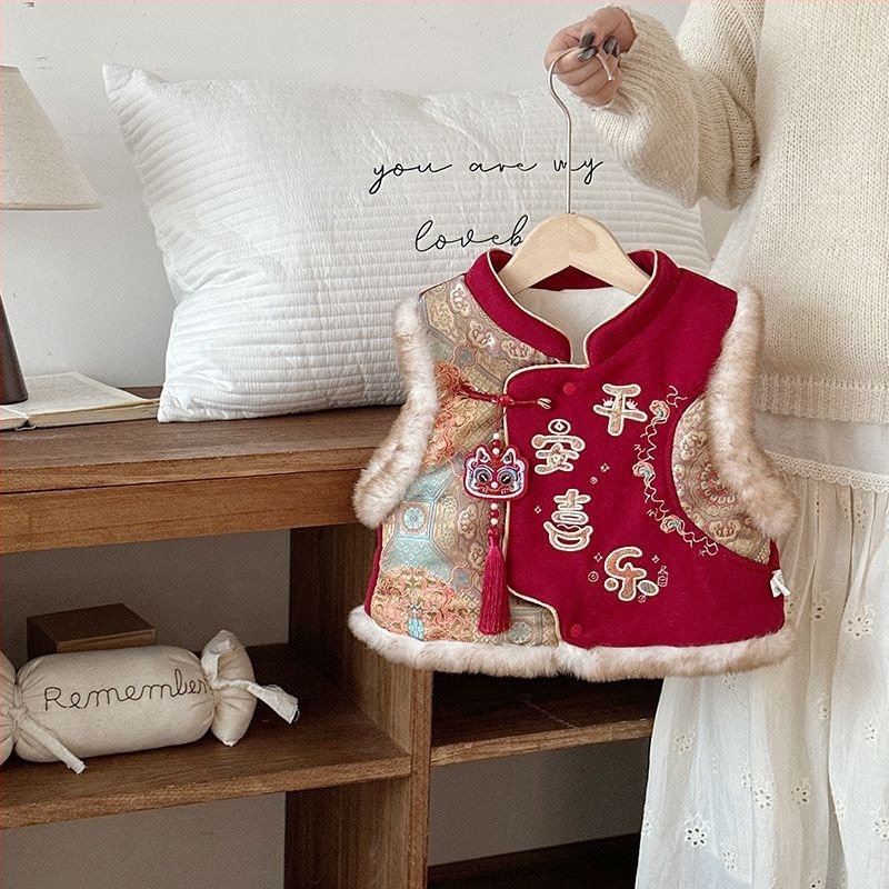 Dječja vest, kardigan u korejskom stilu, zima 2025, za djecu 3–8 godina, vanjski materijal 30% poliester s punilom od pamuka