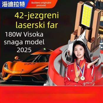 Prednje automobilsko LED lasersko svjetlo, 12V, 100W, niski snop, integrirana žarulja