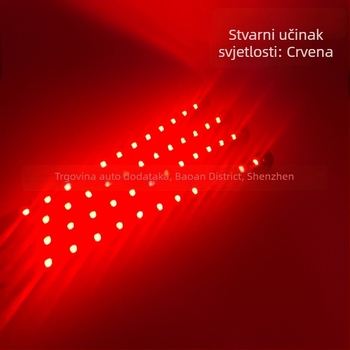 Unutarnje automobil RGB atmosfera svjetlo s glasovnom kontrolom, silikon, model One drag four 12SMD, napon 12V, struja 0.25A, prilagodljiva obrada